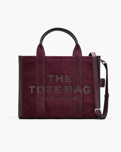The Suede Medium Tote Bag Dark Plum Marc Jacobs / BAGS
