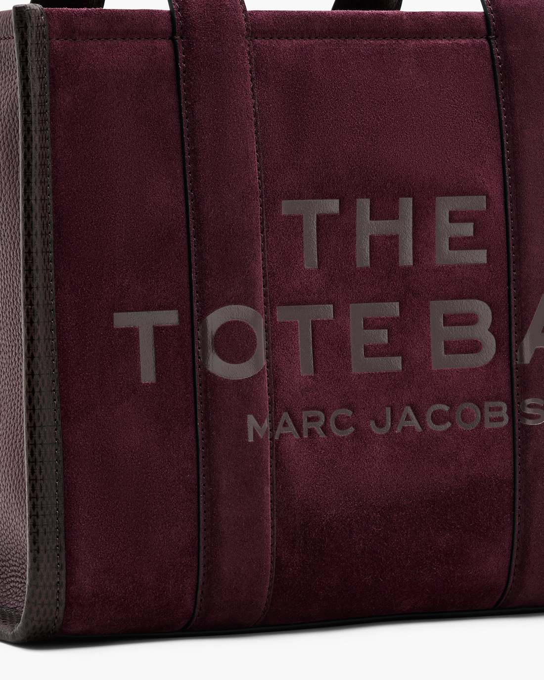 The Suede Medium Tote Bag Dark Plum Marc Jacobs / BAGS