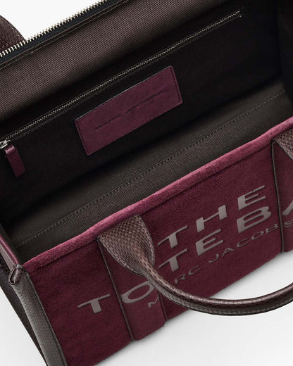 The Suede Medium Tote Bag Dark Plum Marc Jacobs / BAGS