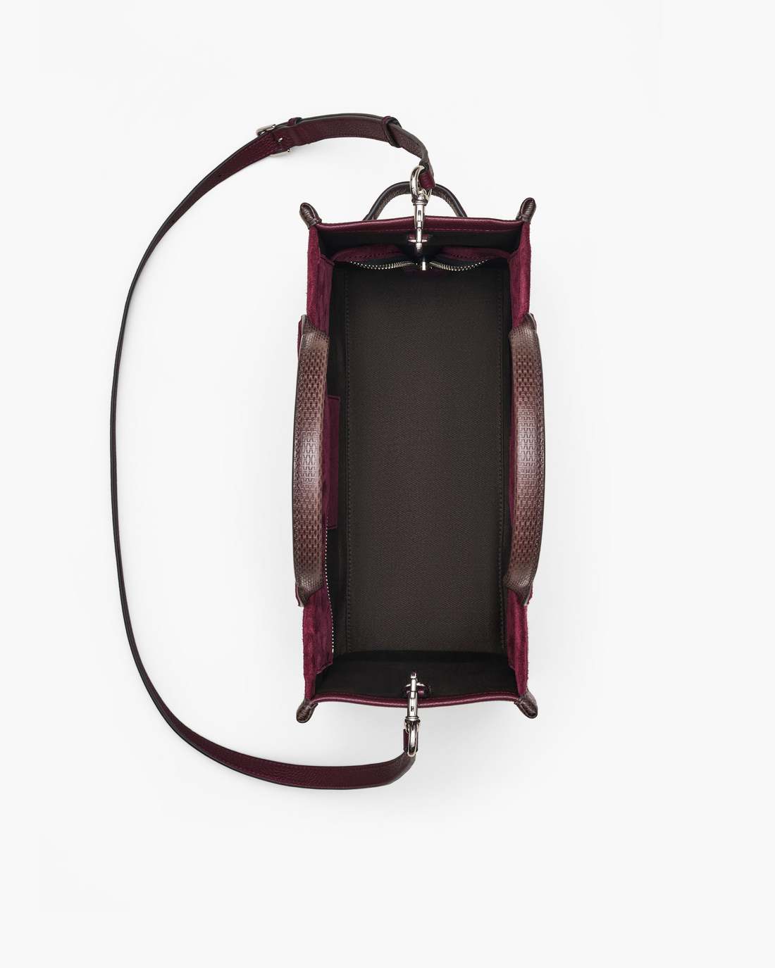 The Suede Medium Tote Bag Dark Plum Marc Jacobs / BAGS