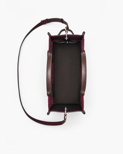 The Suede Medium Tote Bag Dark Plum Marc Jacobs / BAGS