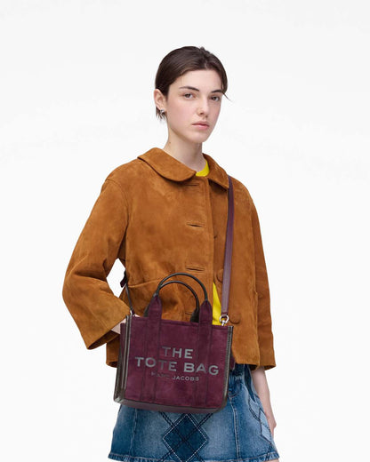 The Suede Small Tote Bag Dark Plum Marc Jacobs / BAGS
