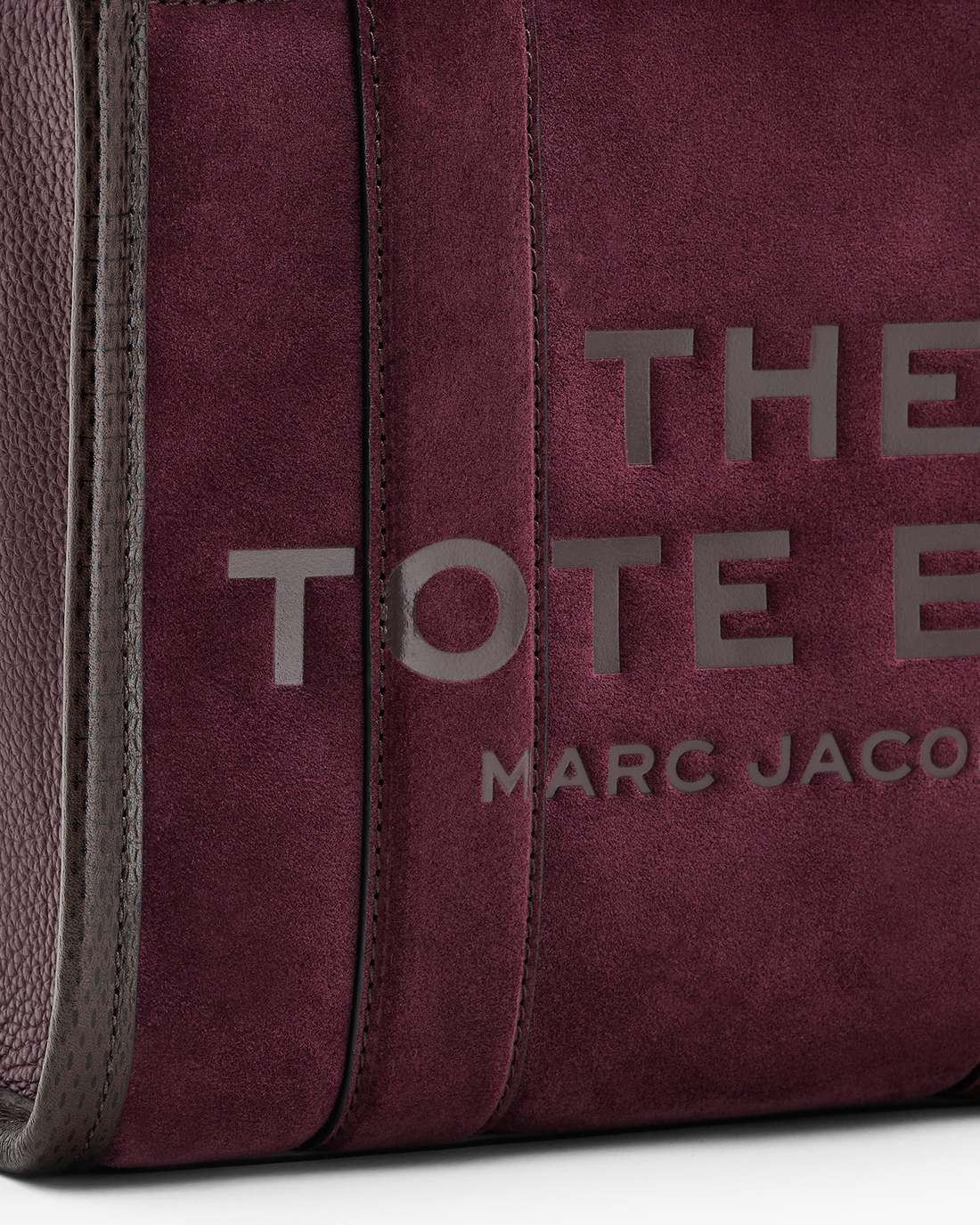 The Suede Small Tote Bag Dark Plum Marc Jacobs / BAGS