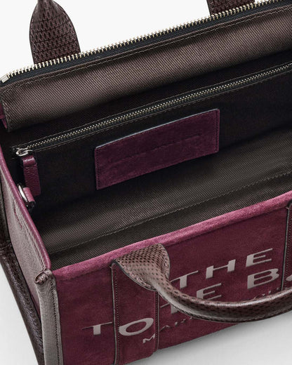 The Suede Small Tote Bag Dark Plum Marc Jacobs / BAGS