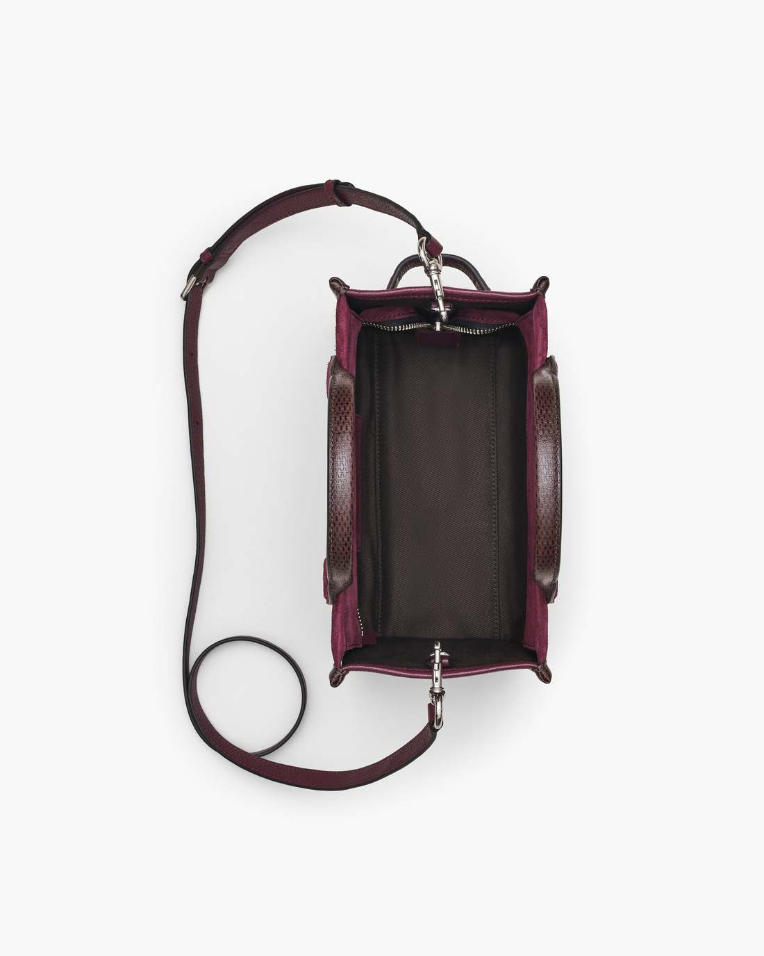 The Suede Small Tote Bag Dark Plum Marc Jacobs / BAGS