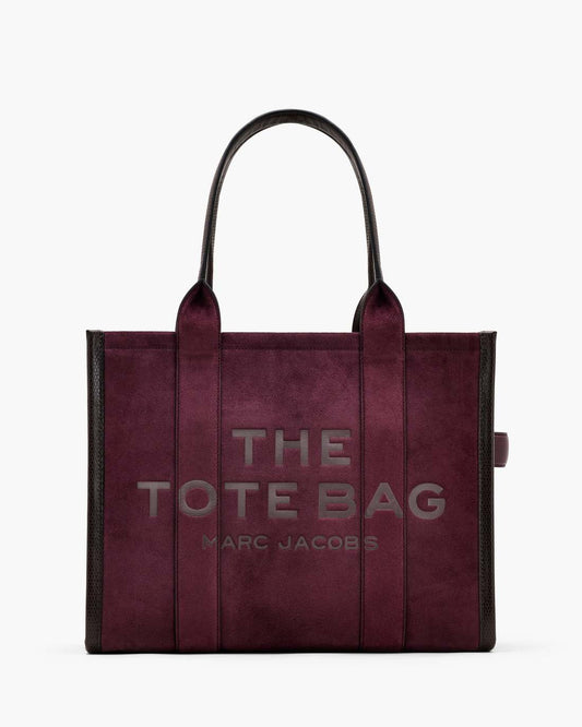 The Suede Large Tote Bag Dark Plum Marc Jacobs / BAGS