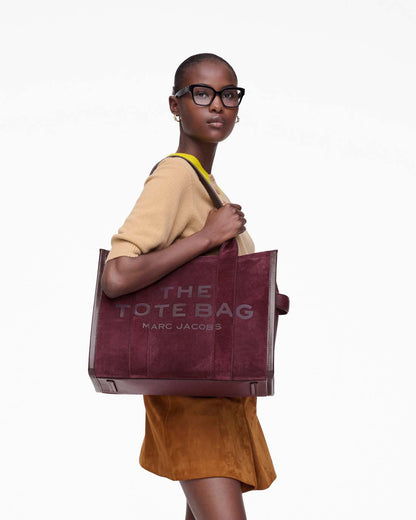 The Suede Large Tote Bag Dark Plum Marc Jacobs / BAGS