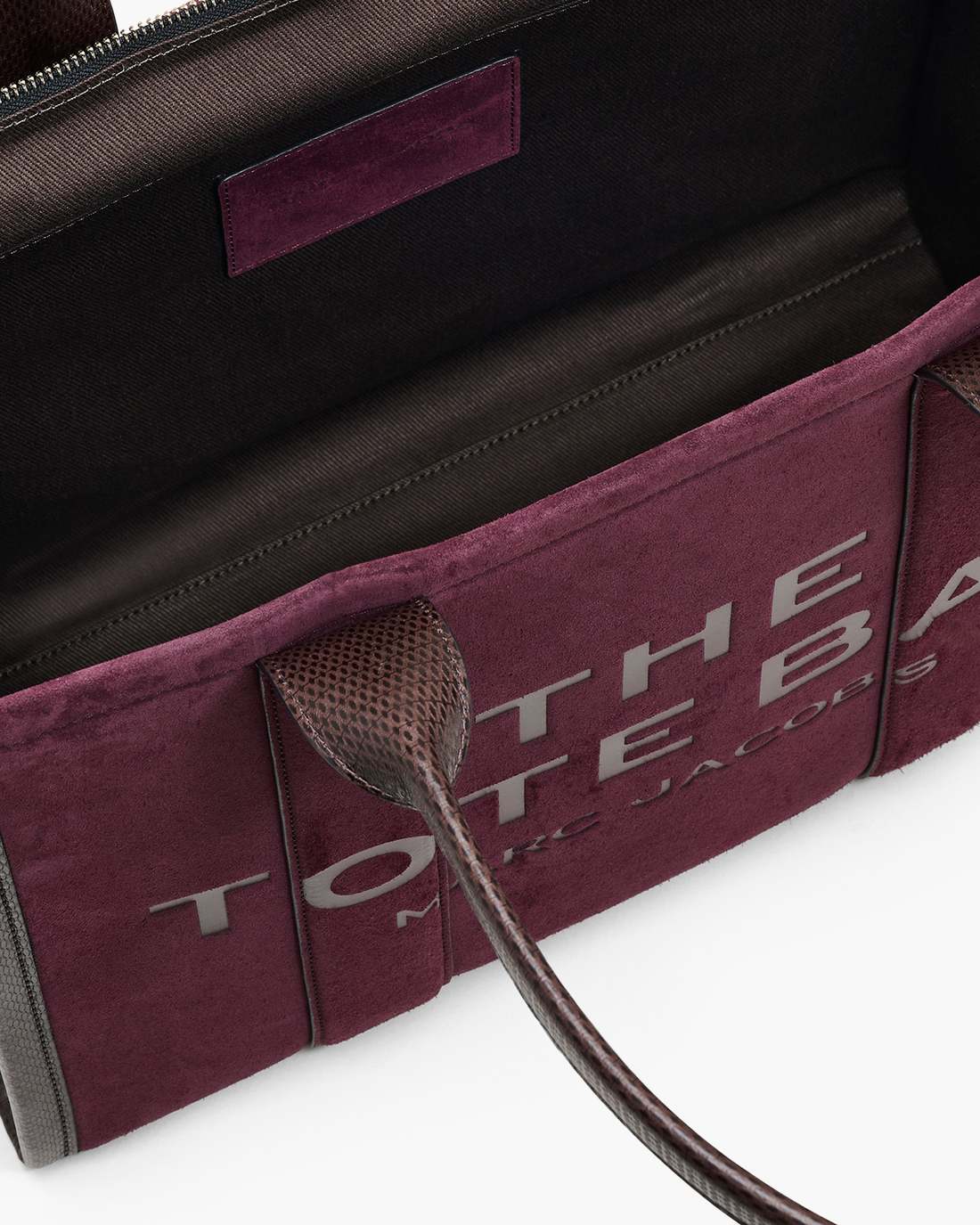 The Suede Large Tote Bag Dark Plum Marc Jacobs / BAGS
