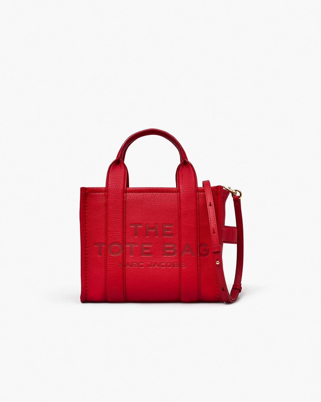 The Leather Small Tote Bag True Red Marc Jacobs / BAGS