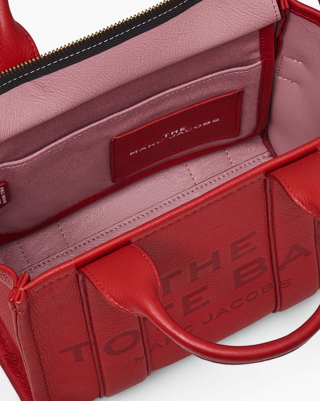 The Leather Small Tote Bag True Red Marc Jacobs / BAGS