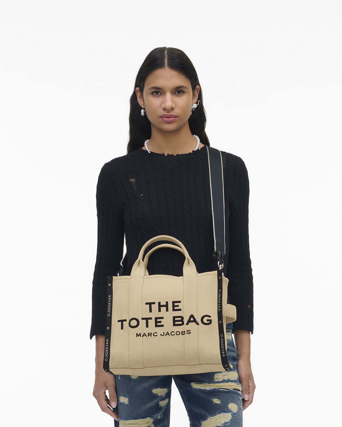 The Jacquard Medium Tote Bag Warm Sand Marc Jacobs / BAGS