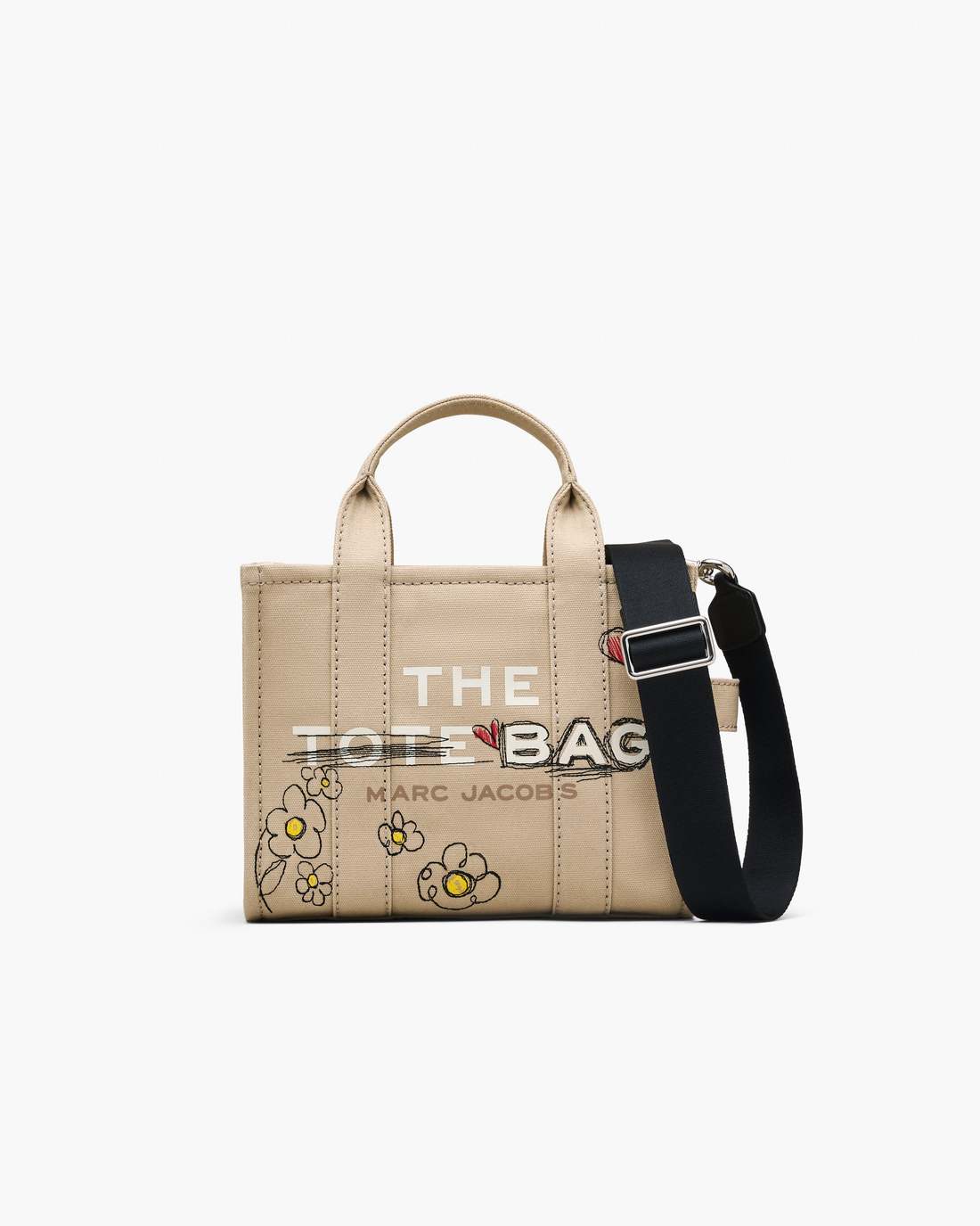 The Daisy Doodle Canvas Small Tote Bag Beige Multi Marc Jacobs / BAGS