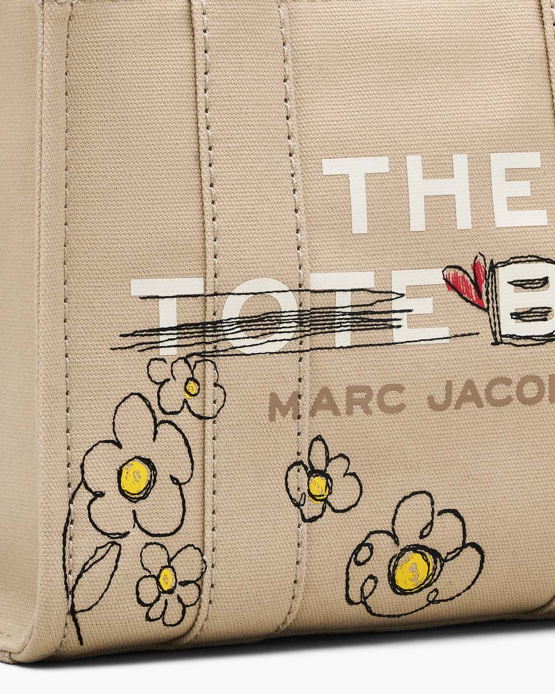 The Daisy Doodle Canvas Small Tote Bag Beige Multi Marc Jacobs / BAGS