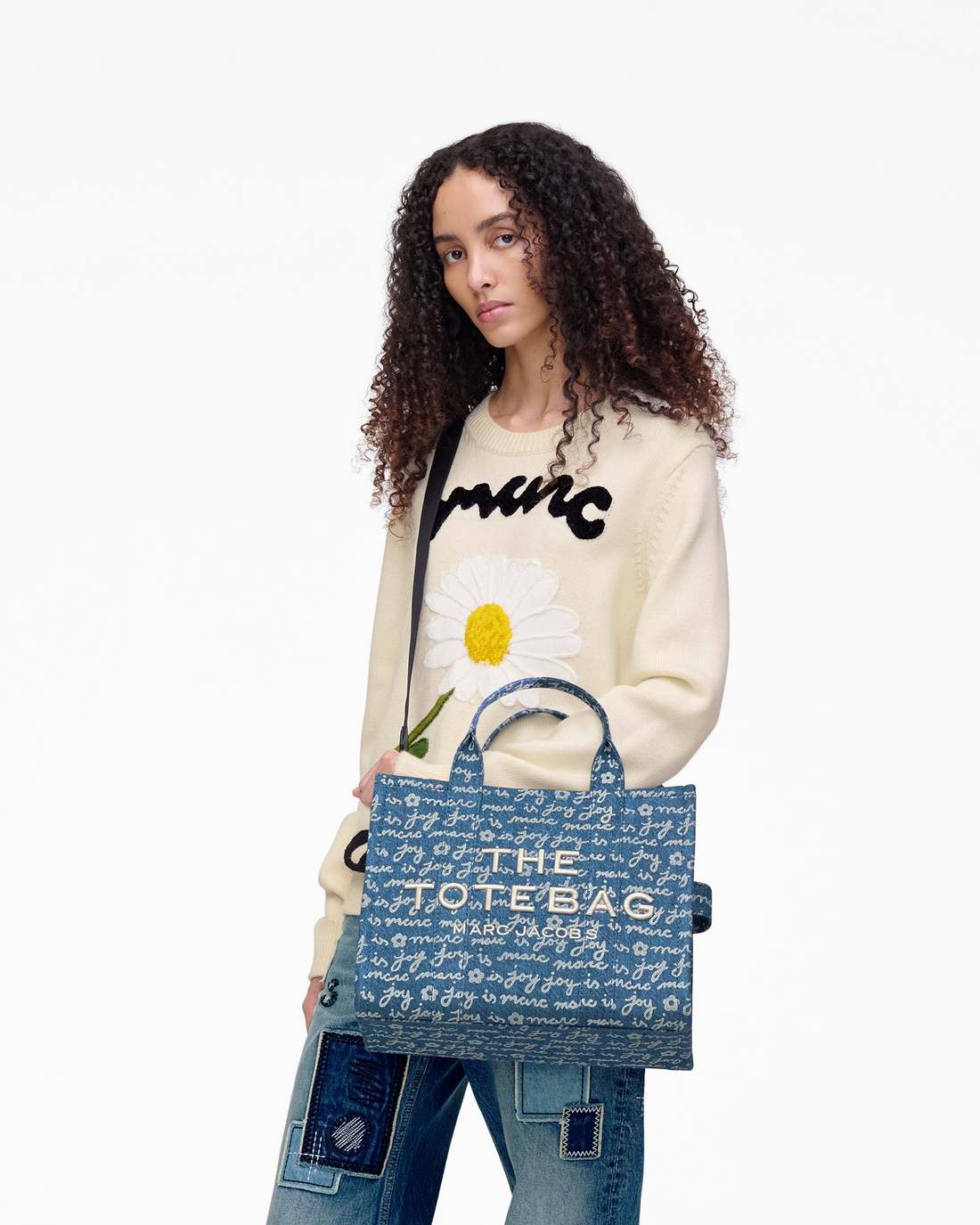 The Joy Denim Medium Tote Bag Indigo Multi Marc Jacobs / BAGS