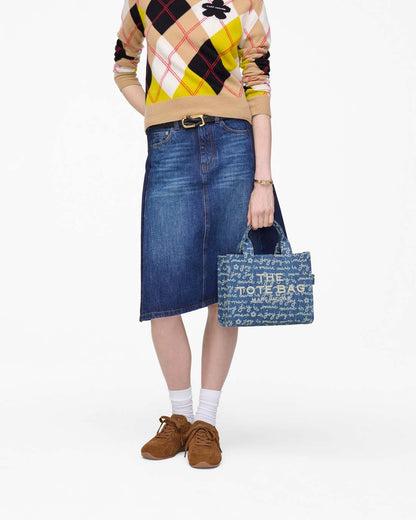 The Joy Denim Small Tote Bag Indigo Multi Marc Jacobs / BAGS