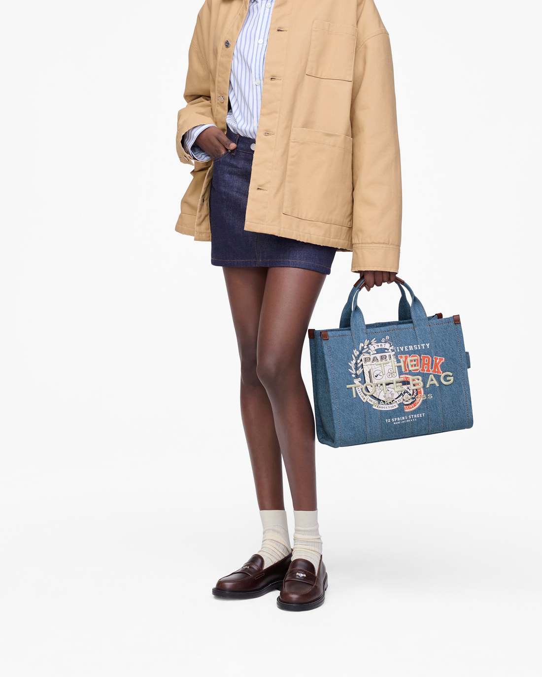 The A.P.C. X Marc Jacobs Denim Medium Tote Bag Washed Indigo Marc Jacobs / BAGS