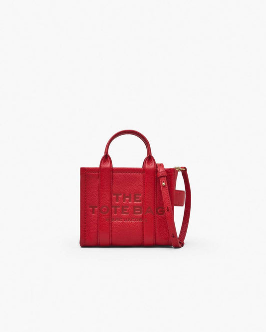 The Leather Crossbody Tote Bag True Red Marc Jacobs / BAGS