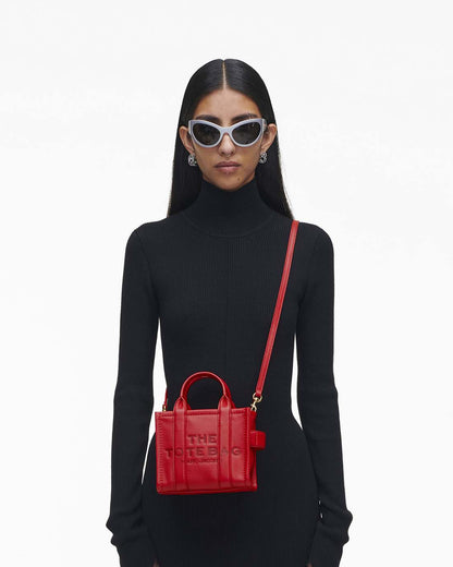 The Leather Crossbody Tote Bag True Red Marc Jacobs / BAGS