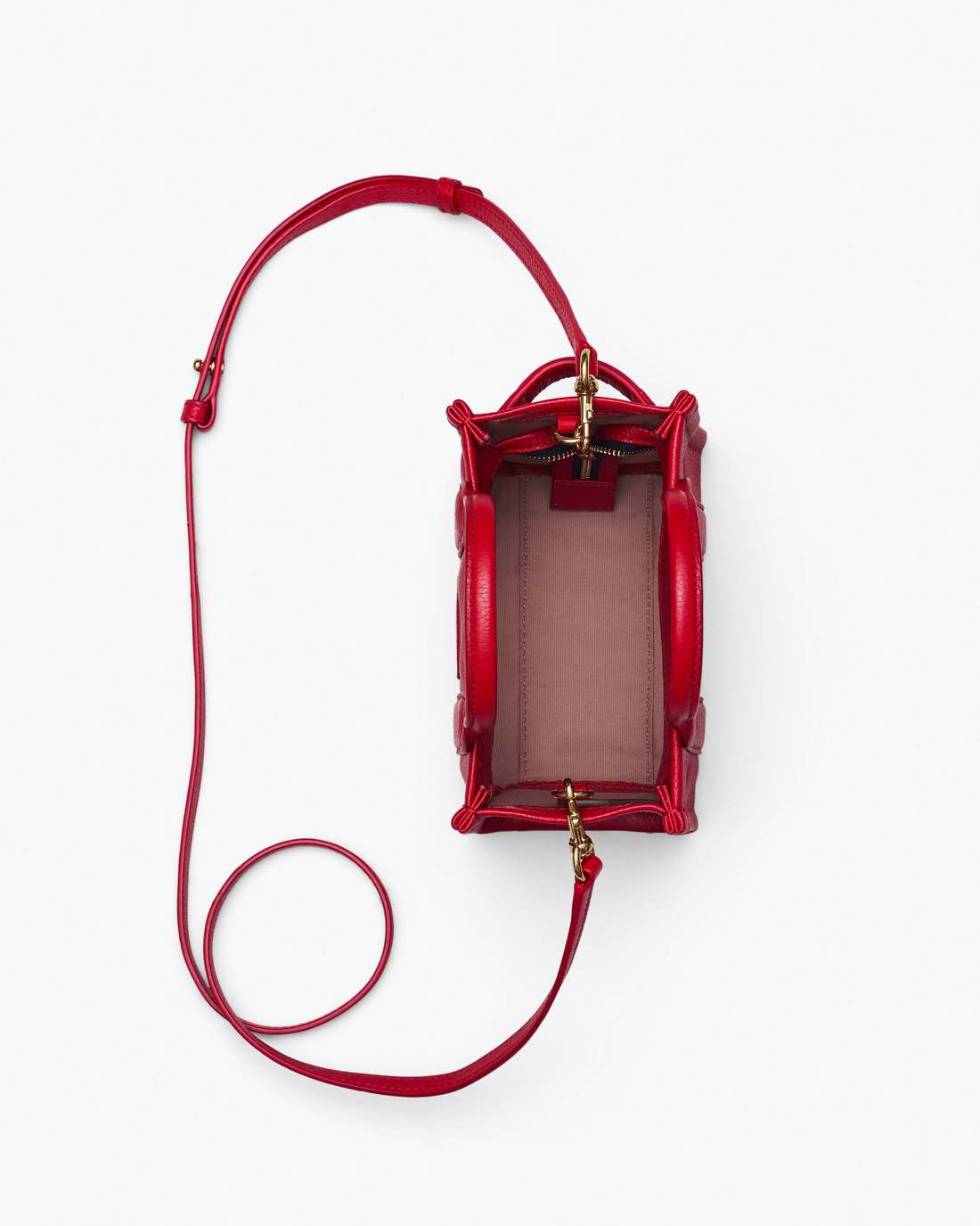 The Leather Crossbody Tote Bag True Red Marc Jacobs / BAGS