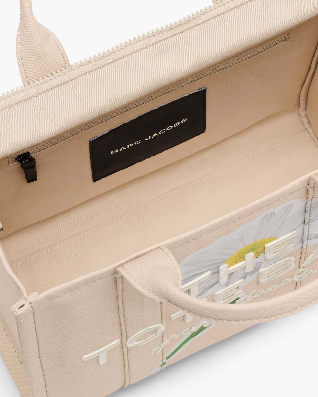The Daisy Script Canvas Medium Tote Bag Cloud White Multi Marc Jacobs / BAGS|NEW ARRIVALS