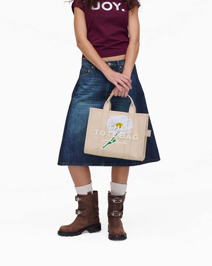 The Daisy Script Canvas Medium Tote Bag Cloud White Multi Marc Jacobs / BAGS|NEW ARRIVALS