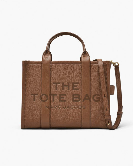 The Leather Medium Tote Bag Argan Oil Marc Jacobs / BAGS