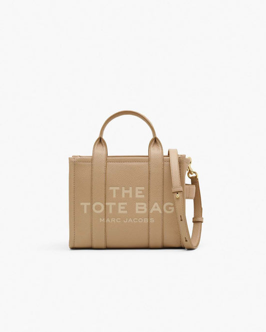 The Leather Small Tote Bag Camel Marc Jacobs / BAGS