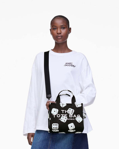 Derrick Adams X Marc Jacobs Canvas Small Tote Bag Black/White Marc Jacobs / BAGS