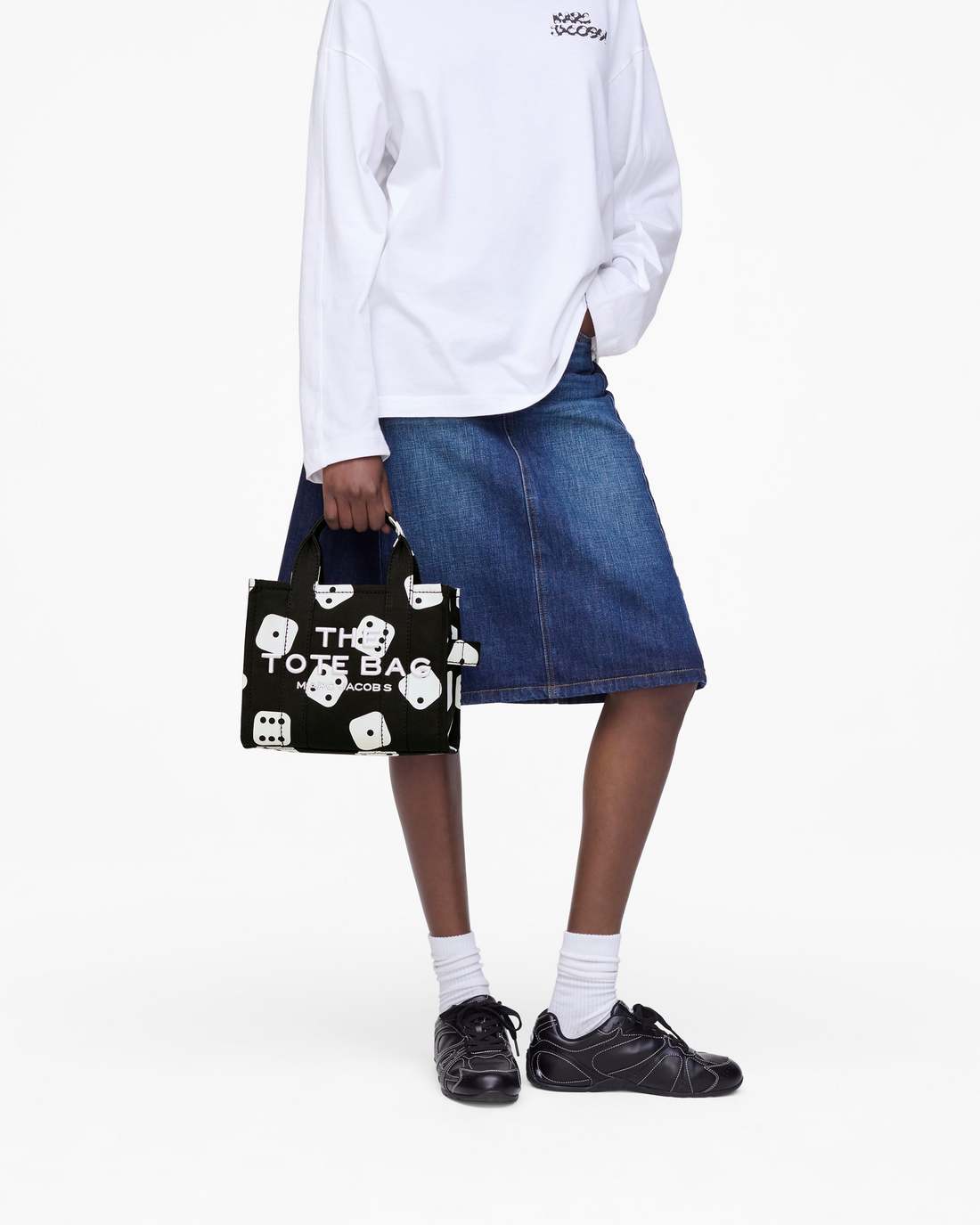 Derrick Adams X Marc Jacobs Canvas Small Tote Bag Black/White Marc Jacobs / BAGS