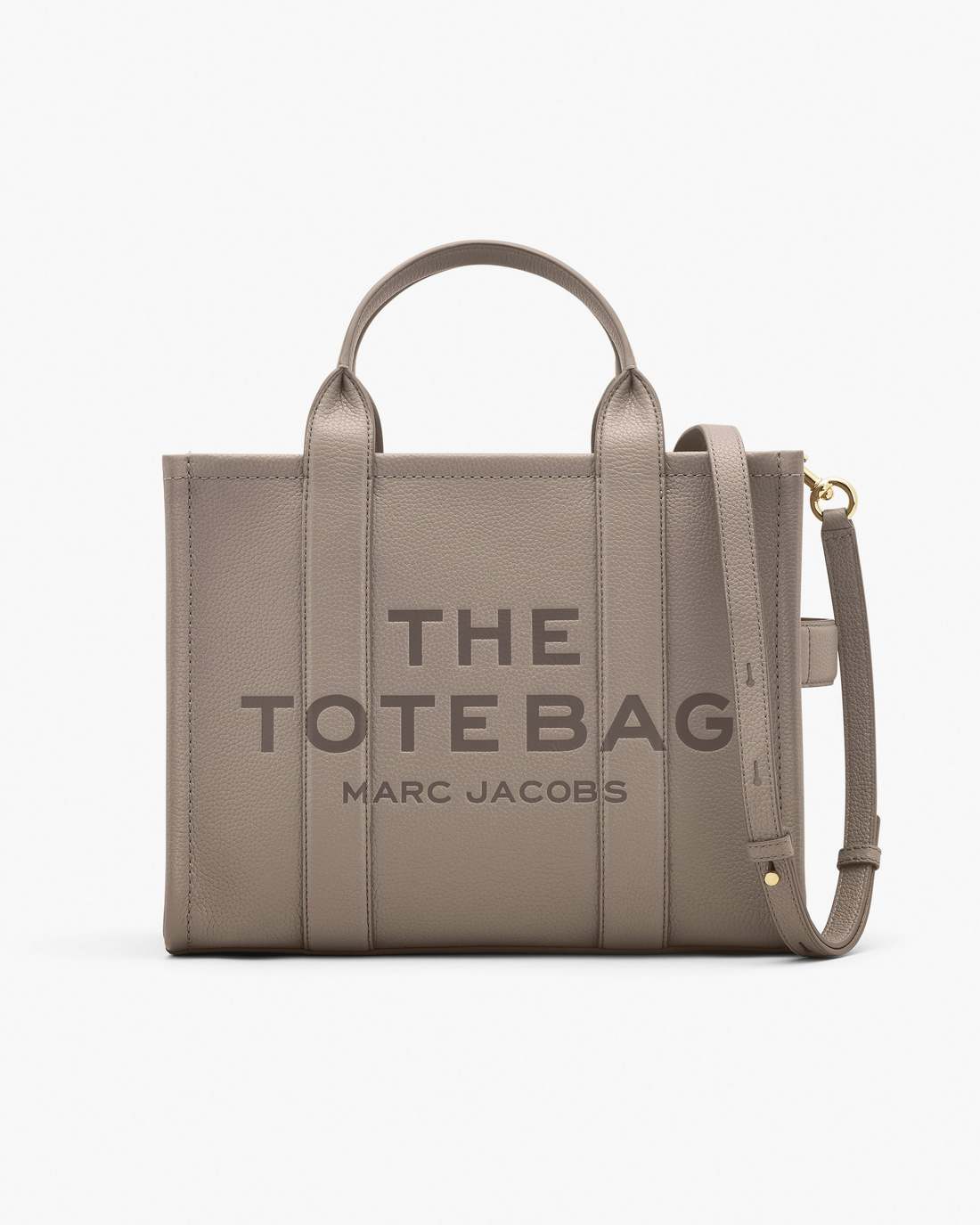 The Leather Medium Tote Bag Cement Marc Jacobs / BAGS