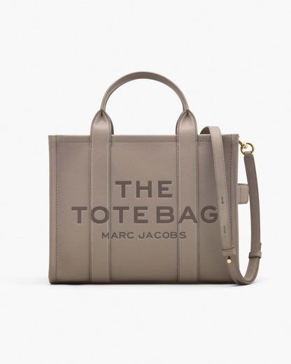 The Leather Medium Tote Bag Cement Marc Jacobs / BAGS