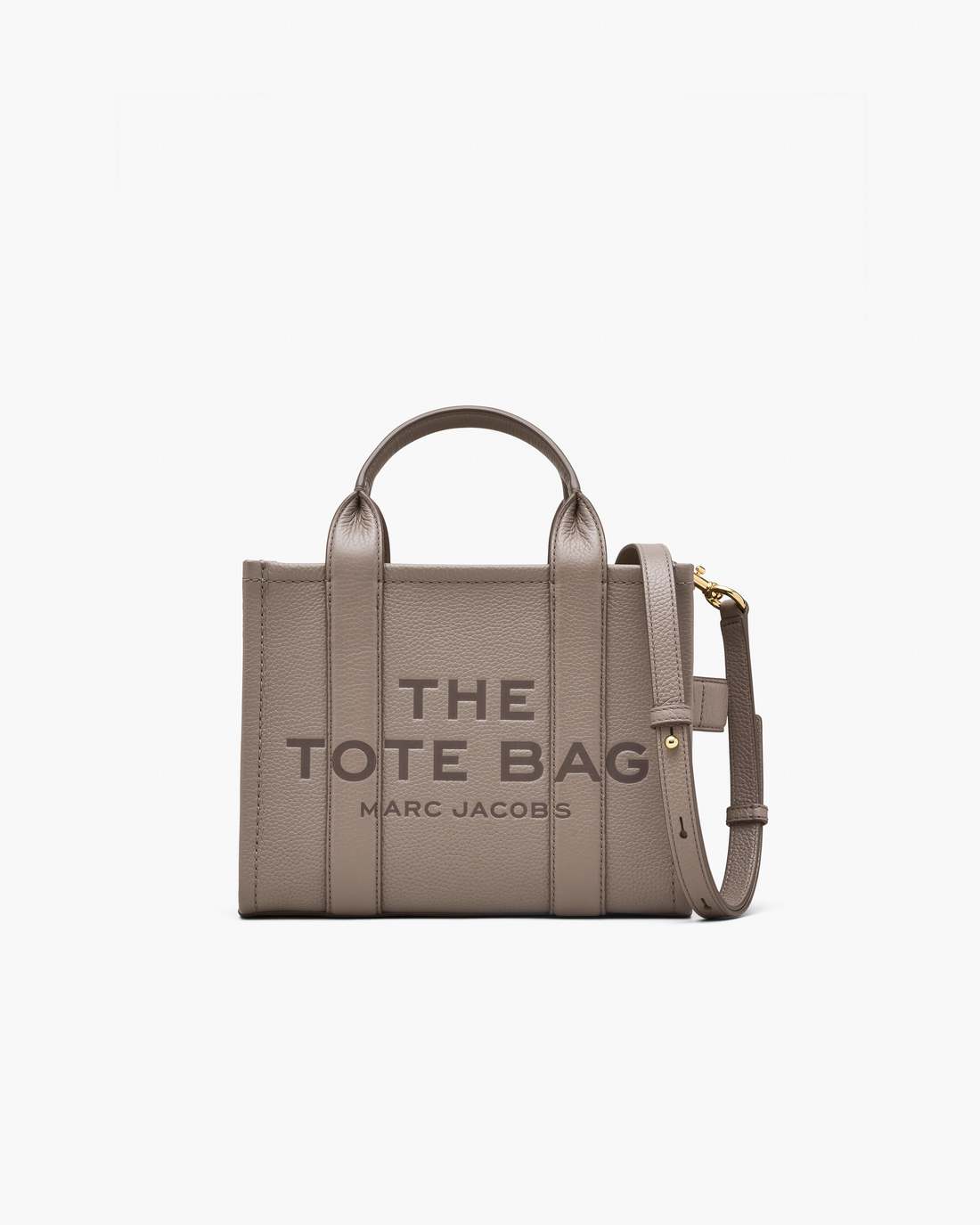 The Leather Small Tote Bag Cement Marc Jacobs / BAGS