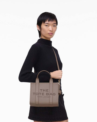 The Leather Small Tote Bag Cement Marc Jacobs / BAGS