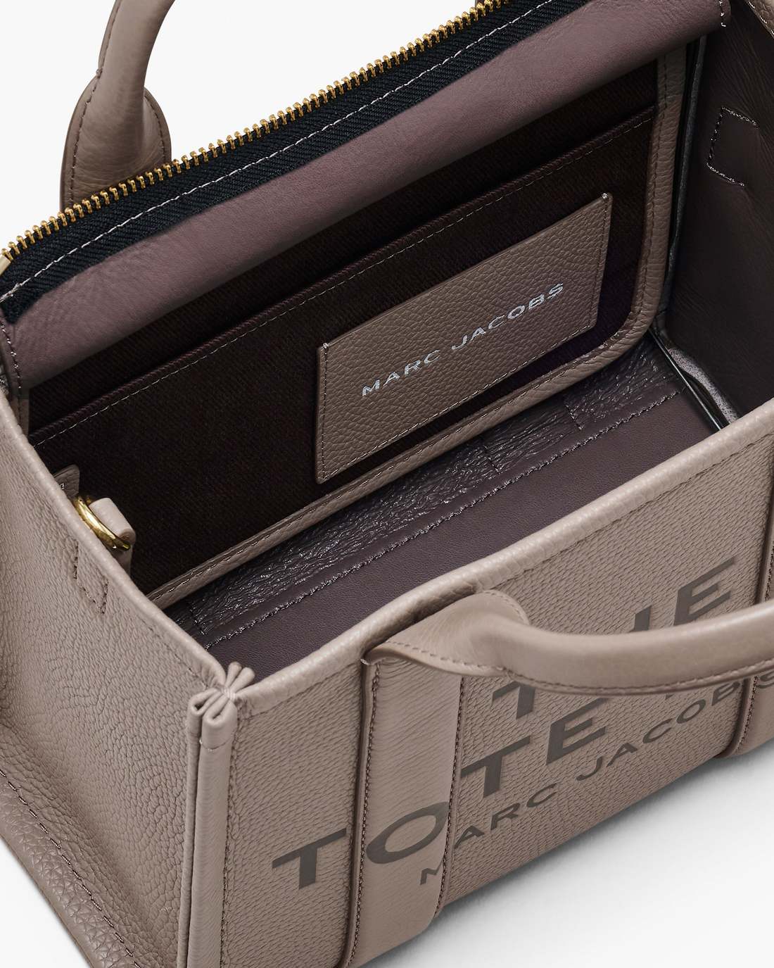 The Leather Small Tote Bag Cement Marc Jacobs / BAGS