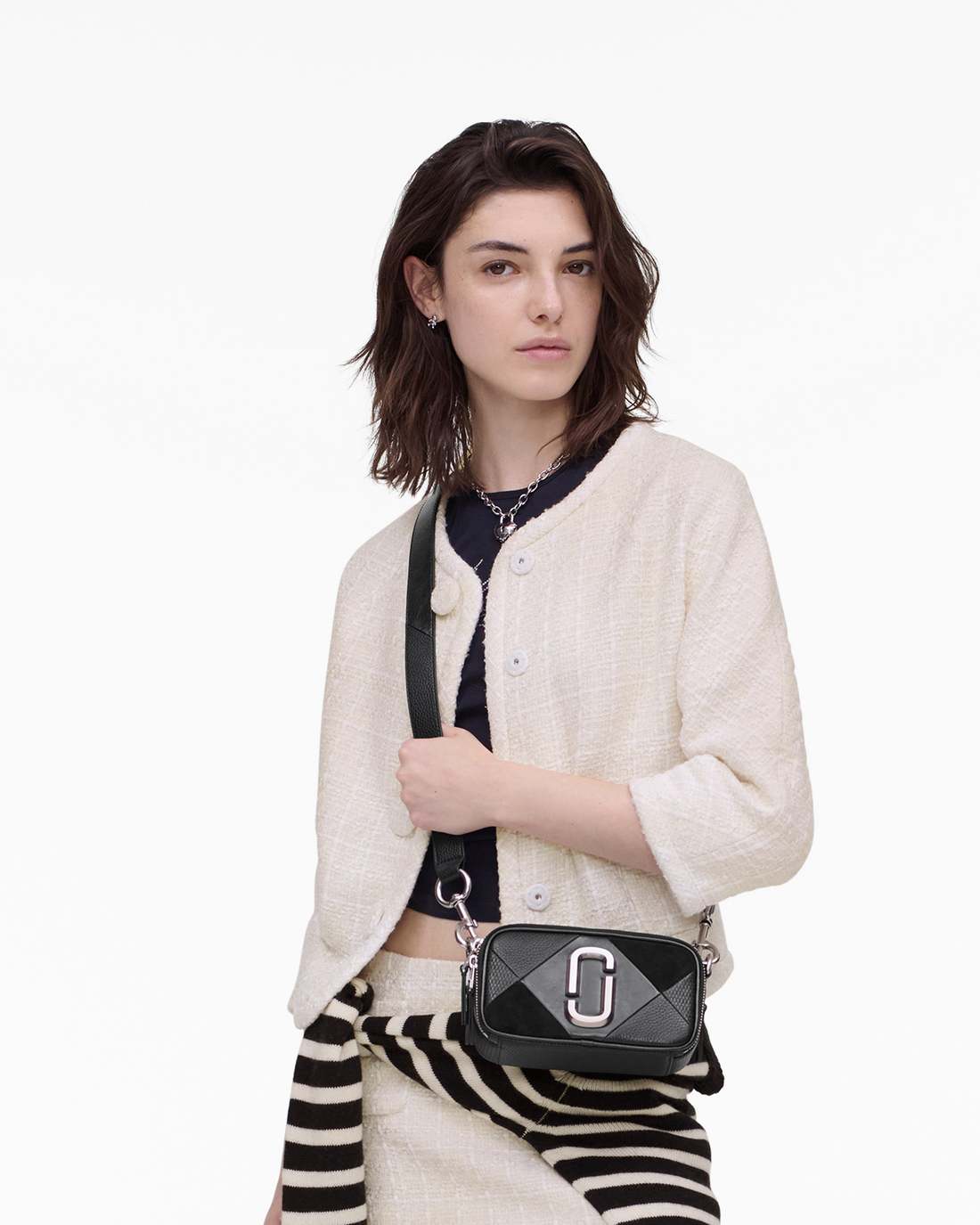 The Suede Patchwork Snapshot Black Multi Marc Jacobs / BAGS|NEW ARRIVALS