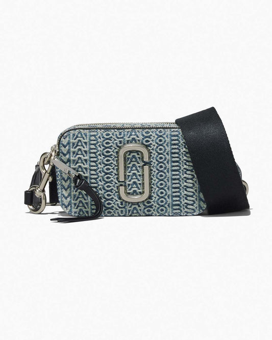 The Washed Monogram Denim Snapshot Sun Faded Denim Marc Jacobs / BAGS