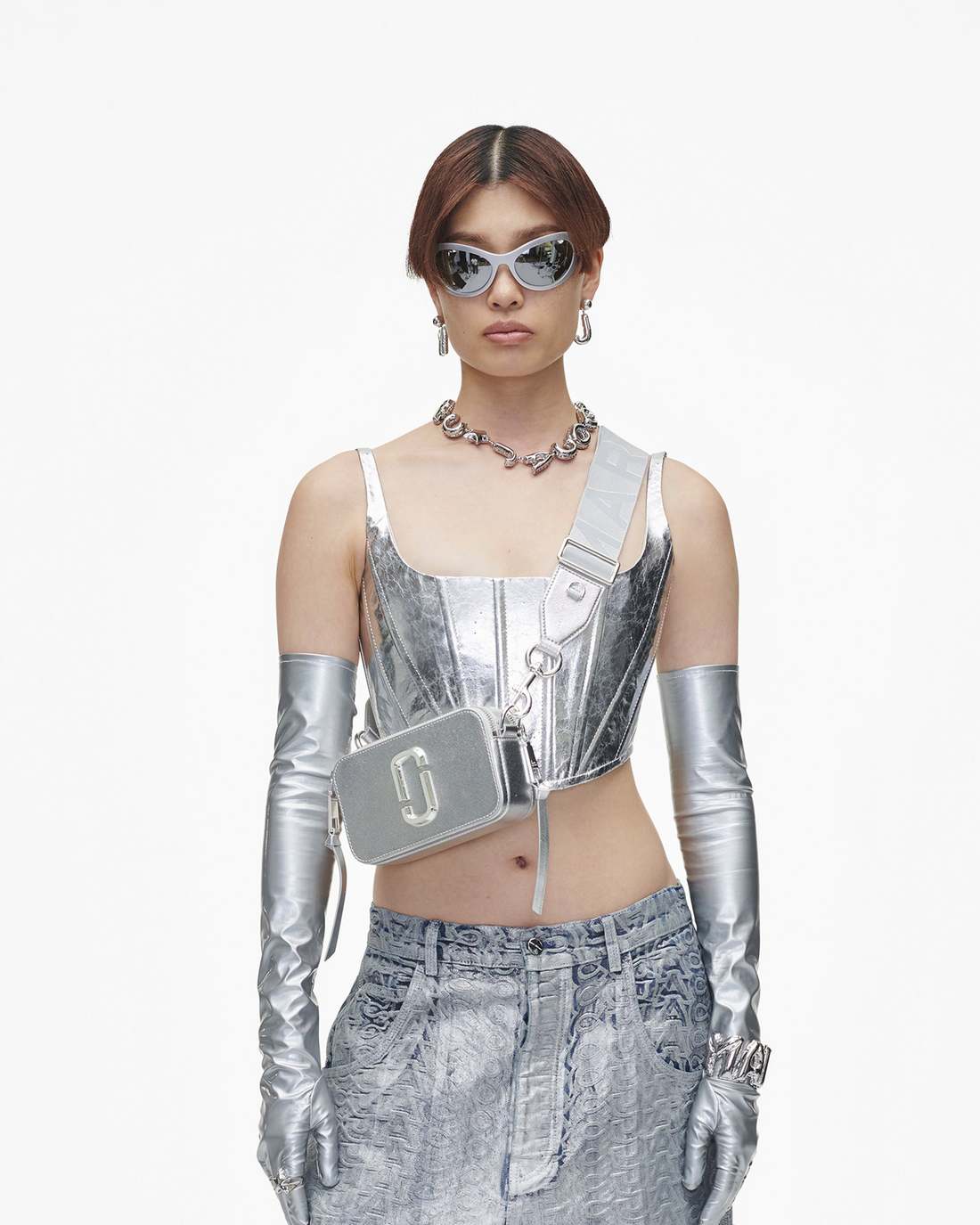 The Metallic Snapshot Dtm Silver Marc Jacobs / BAGS