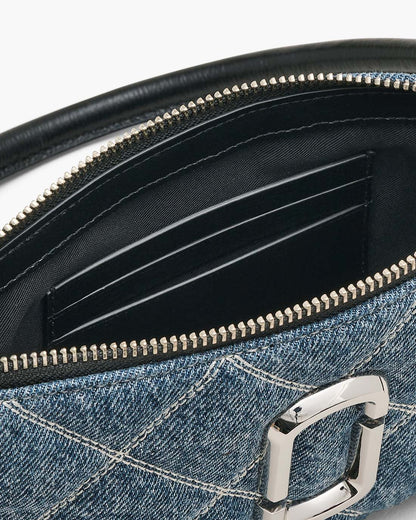 The Quilted Denim Snapshot Convertible Shoulder Bag Light Wash Indigo Marc Jacobs / BAGS|WALLETS