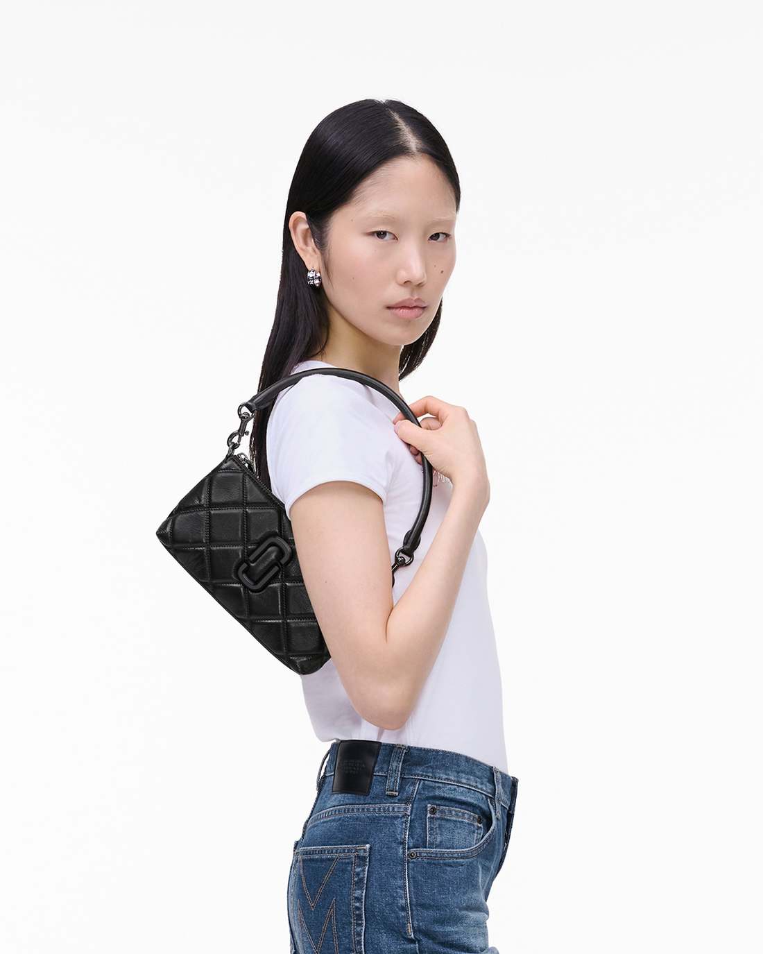 The Quilted Snapshot Convertible Shoulder Bag Black Marc Jacobs / BAGS|WALLETS