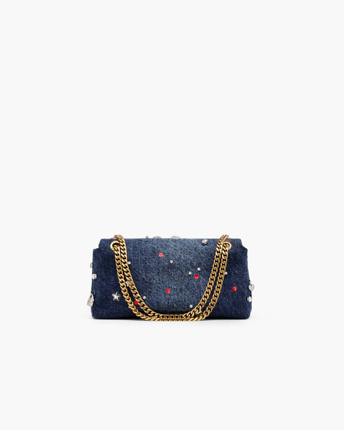 The Trinket Charm Denim Dual Chain Mini Bag Medium Wash Multi Marc Jacobs / BAGS|WALLETS|NEW ARRIVALS