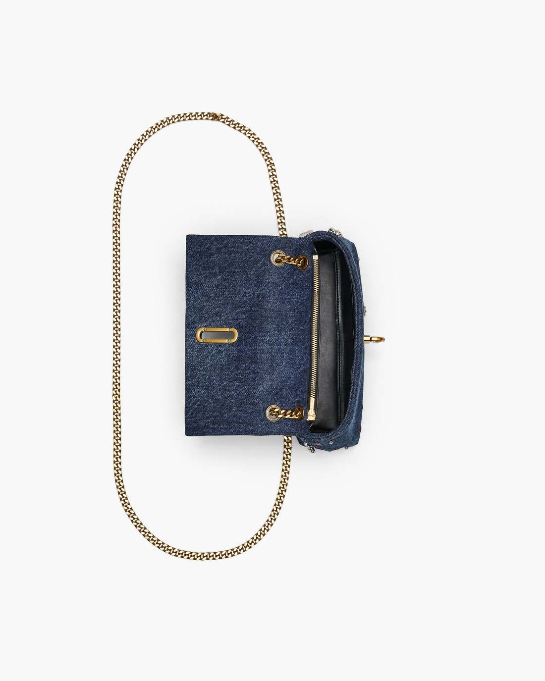 The Trinket Charm Denim Dual Chain Mini Bag Medium Wash Multi Marc Jacobs / BAGS|WALLETS|NEW ARRIVALS