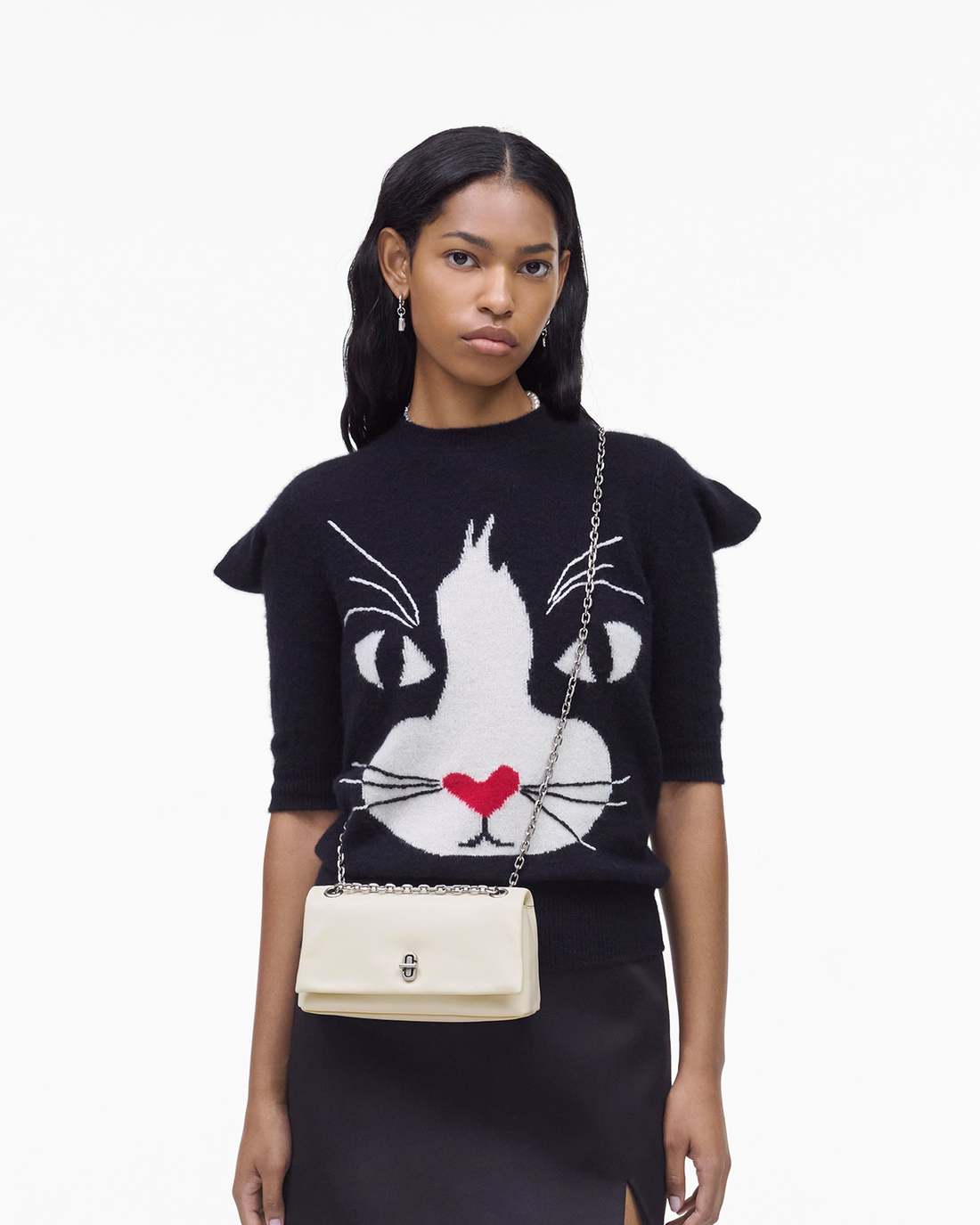 The Dual Chain Mini Bag Cloud White Marc Jacobs / BAGS|WALLETS