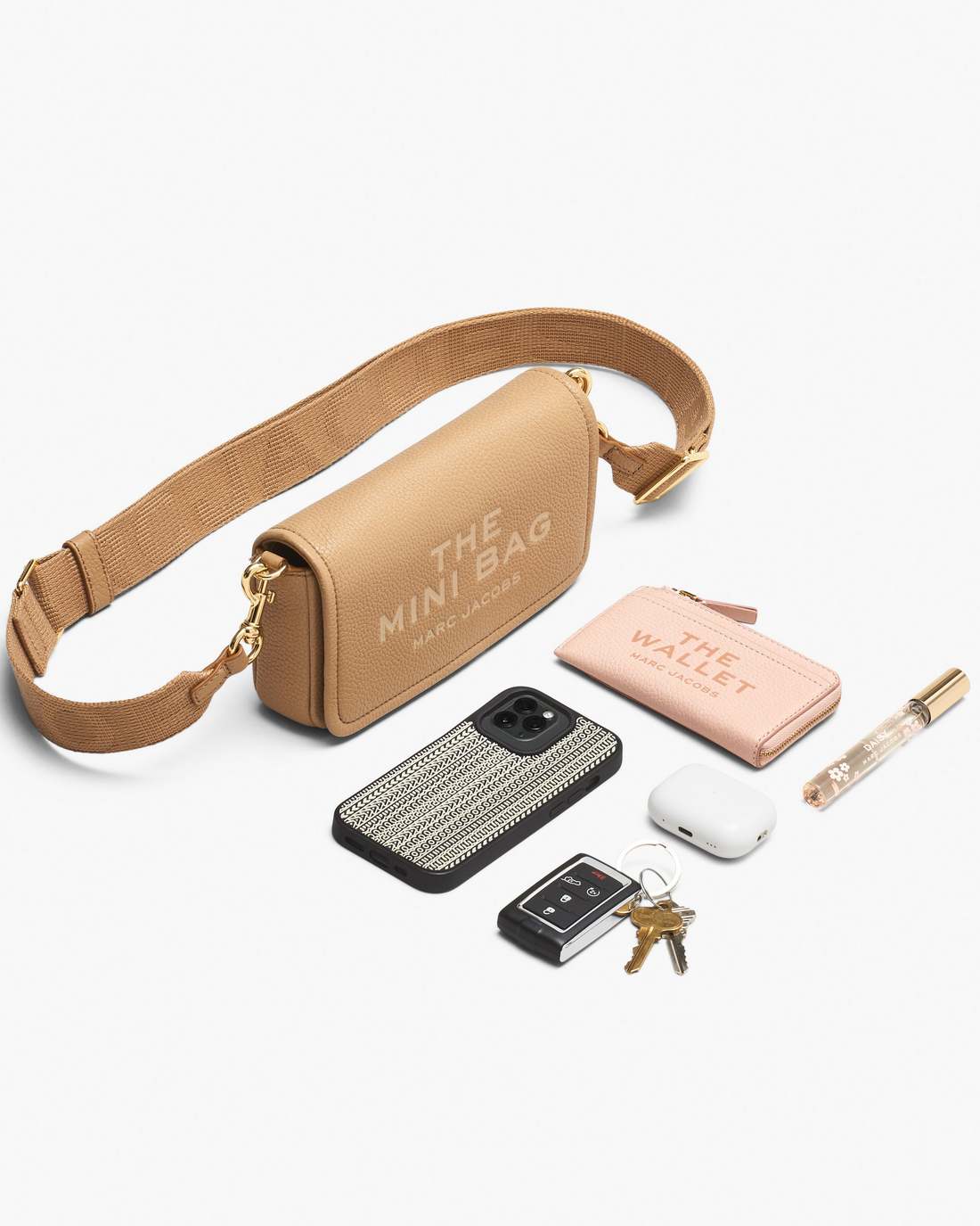 The Leather Mini Bag Camel Marc Jacobs / BAGS|WALLETS
