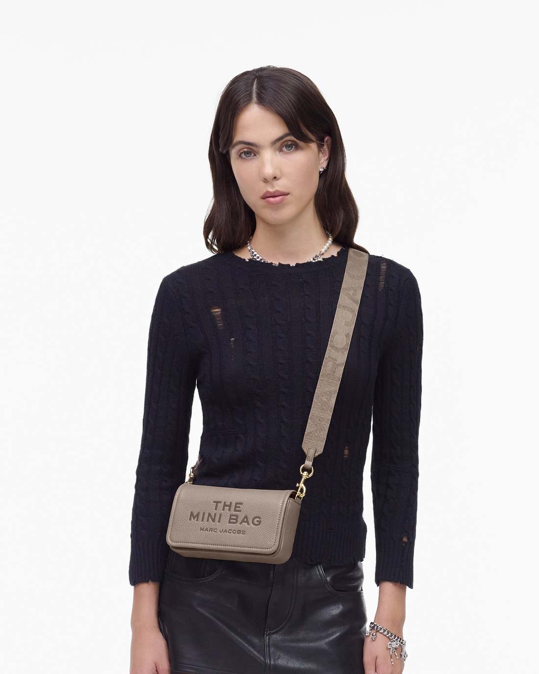 The Leather Mini Bag Cement Marc Jacobs / BAGS|WALLETS