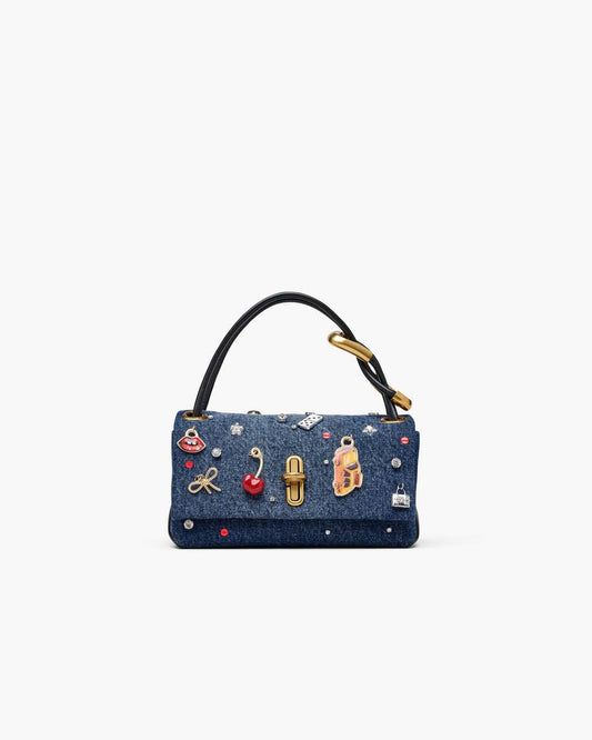 The Trinket Charm Denim Mini Dual Bag Medium Wash Multi Marc Jacobs / BAGS|NEW ARRIVALS
