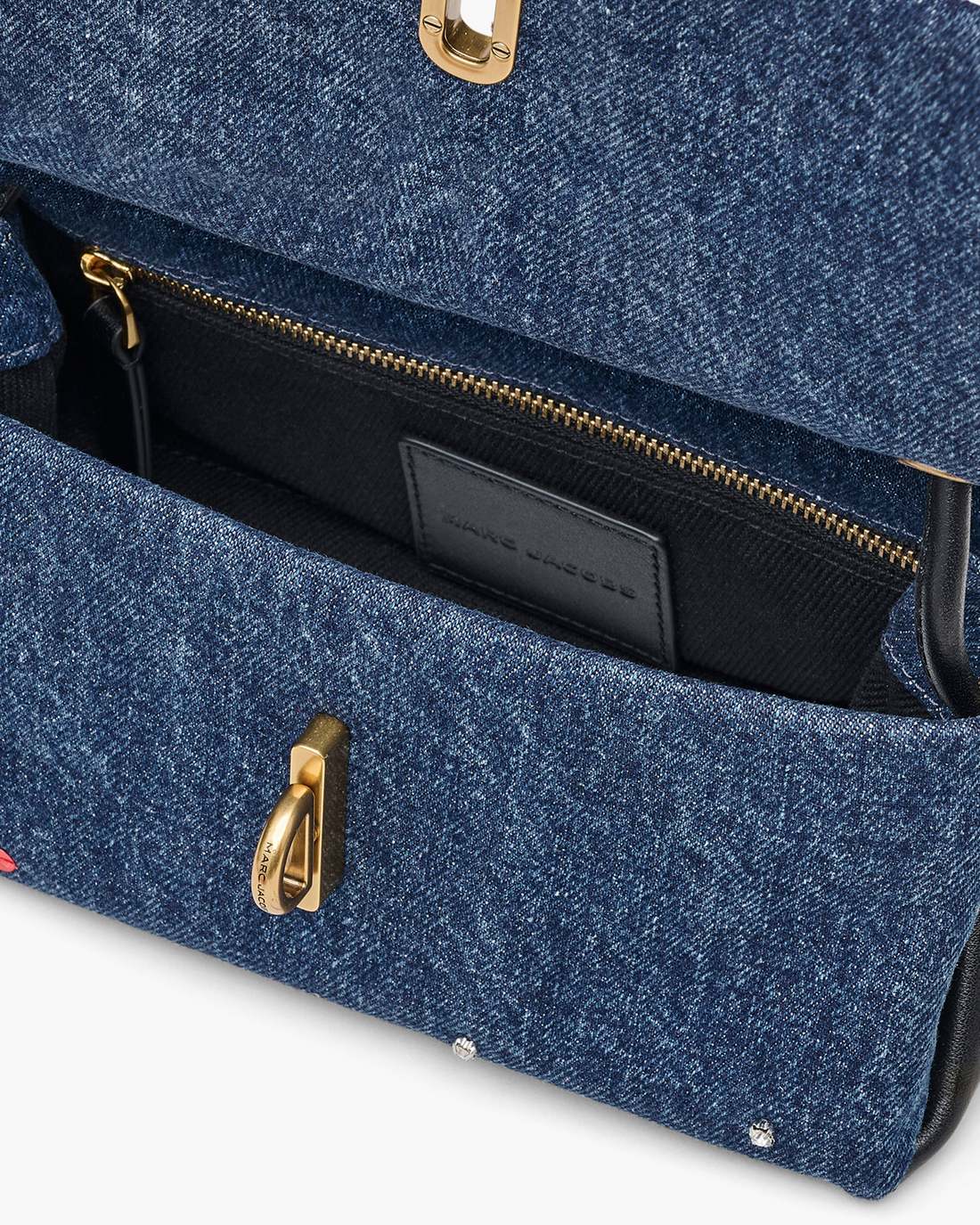 The Trinket Charm Denim Mini Dual Bag Medium Wash Multi Marc Jacobs / BAGS|NEW ARRIVALS