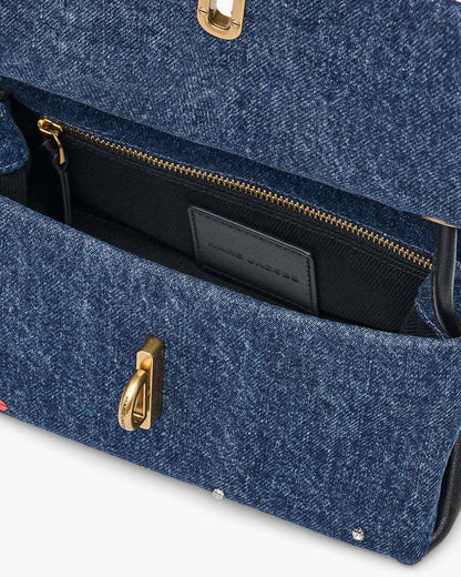 The Trinket Charm Denim Mini Dual Bag Medium Wash Multi Marc Jacobs / BAGS|NEW ARRIVALS