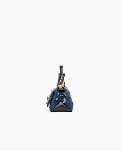 The Trinket Charm Denim Mini Dual Bag Medium Wash Multi Marc Jacobs / BAGS|NEW ARRIVALS