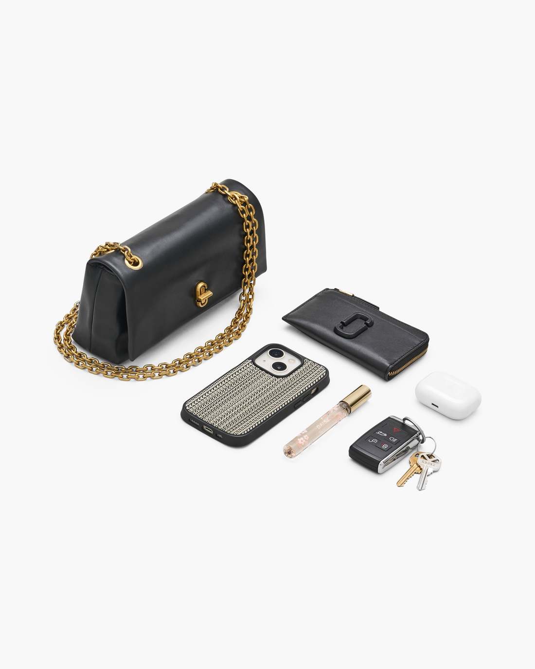The Dual Chain Mini Bag Cement Marc Jacobs / BAGS