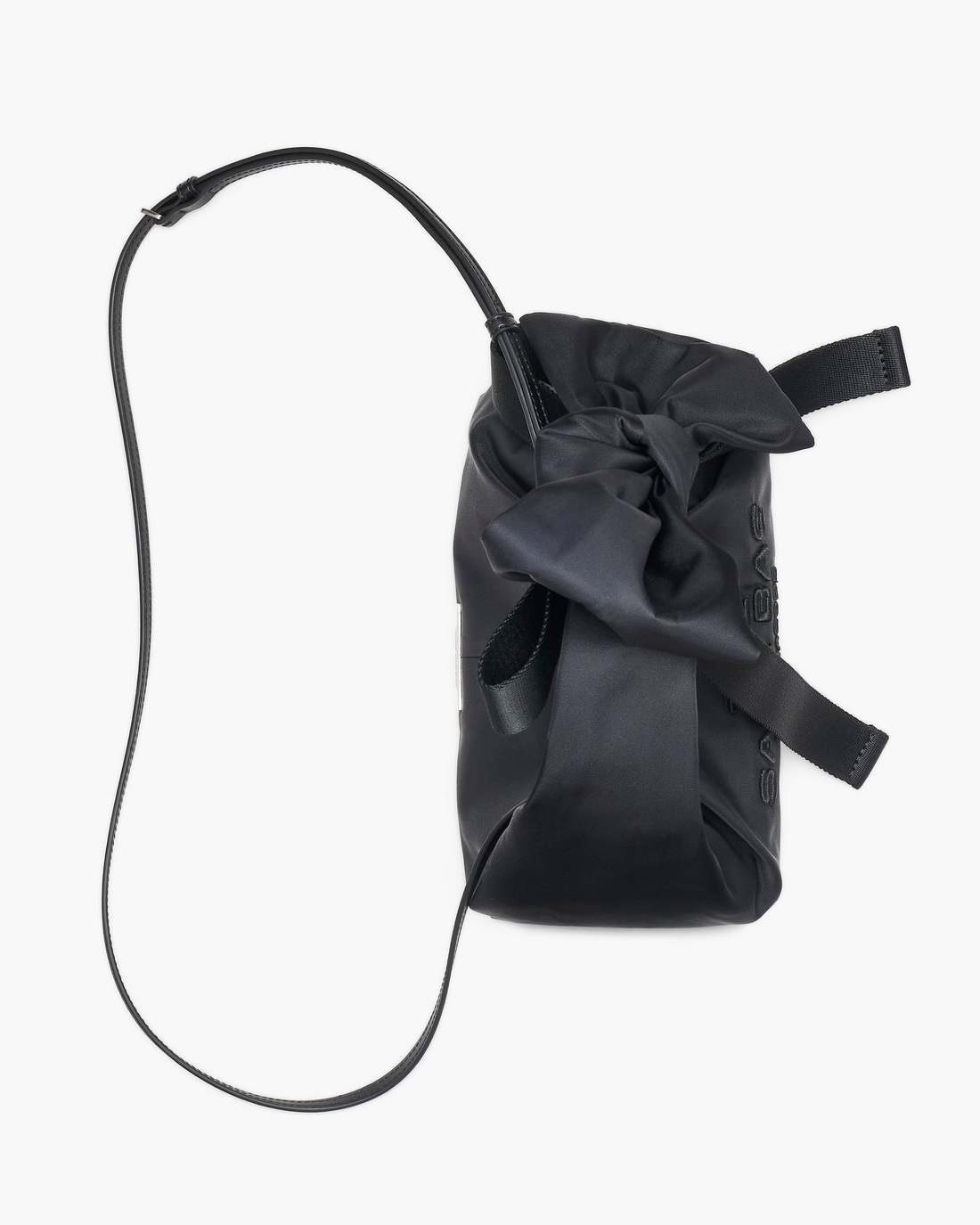 The Bow Nylon Mini Sack Bag Black Marc Jacobs / BAGS